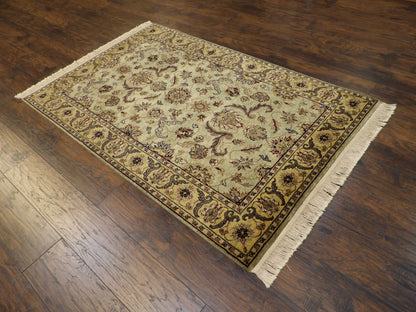 Fine Persian Kashan Tie Dye 4'0"x6'0" Hand-knotted Rug -w643