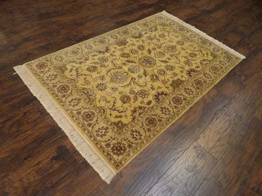 Fine Persian Kashan Tie Dye 4'0"x6'0" Hand-knotted Rug -w648