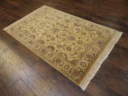 Fine Persian Kashan Tie Dye 4'0"x6'0" Hand-knotted Rug -w648