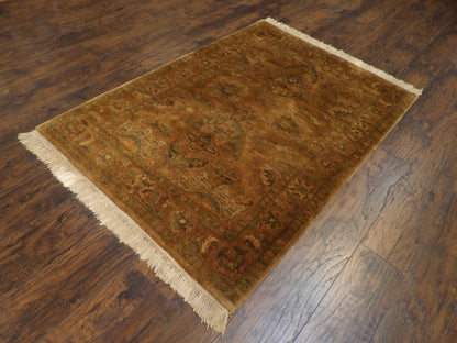 Jaipur Kashan Antique Wash 4'0" x 6'0" Hand-knotted Rug - w650