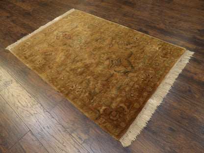 Jaipur Kashan Antique Wash 4'0" x 6'0" Hand-knotted Rug - w650