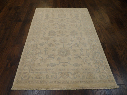 Indo Chobie Natural-dye 4'0"x6'0" Hand-knotted Rug -w654