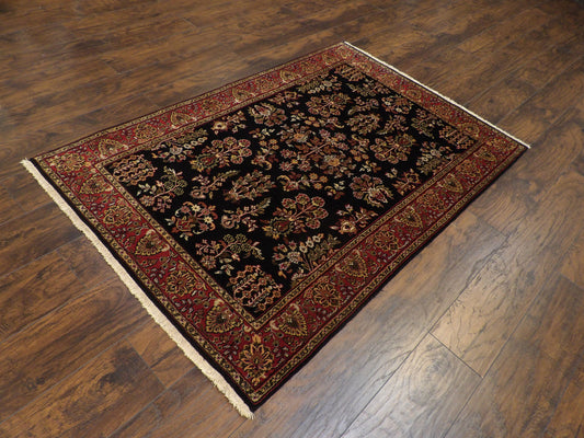 Fine Persian Sharookh 4'0"x6'0" Hand-knotted Rug -w655