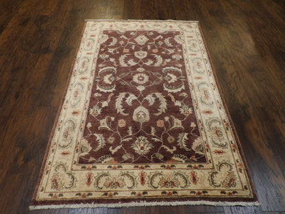 Oushak Chobie Natural-dye 4'0"x6'0" Hand-knotted Rug -w667