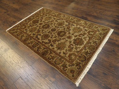 Jaipur Kashan Antique Wash 4'0" x 6'0" Hand-knotted Rug - w670