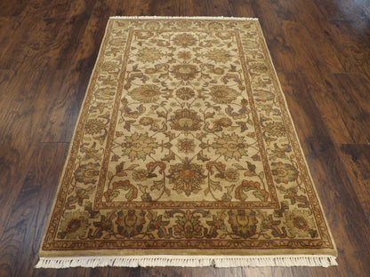 Jaipur Kashan Antique Wash 4'0" x 6'0" Hand-knotted Rug - w670