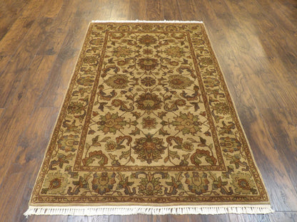 Jaipur Kashan Antique Wash 4'0" x 6'0" Hand-knotted Rug - w670