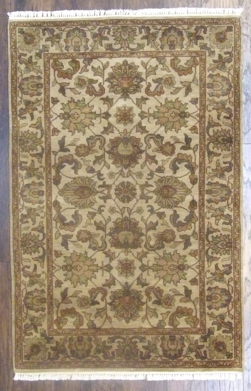 Jaipur Kashan Antique Wash 4'0" x 6'0" Hand-knotted Rug - w670