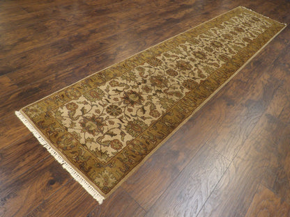 Jaipur Kashan Antique Wash 2'6" x 12'0" Hand-knotted Rug - w676