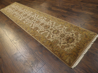 Jaipur Kashan Antique Wash 2'6" x 12'0" Hand-knotted Rug - w676