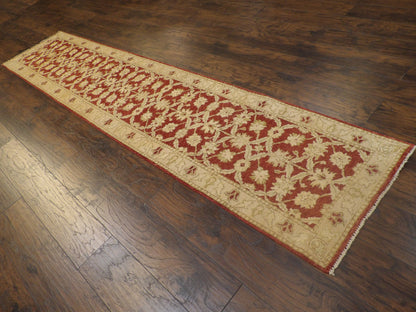 Turk Oushak Stone Wash 2'6"x12'0" Hand-knotted Rug -w677