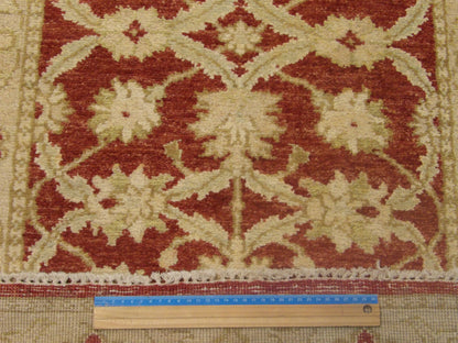 Turk Oushak Stone Wash 2'6"x12'0" Hand-knotted Rug -w677