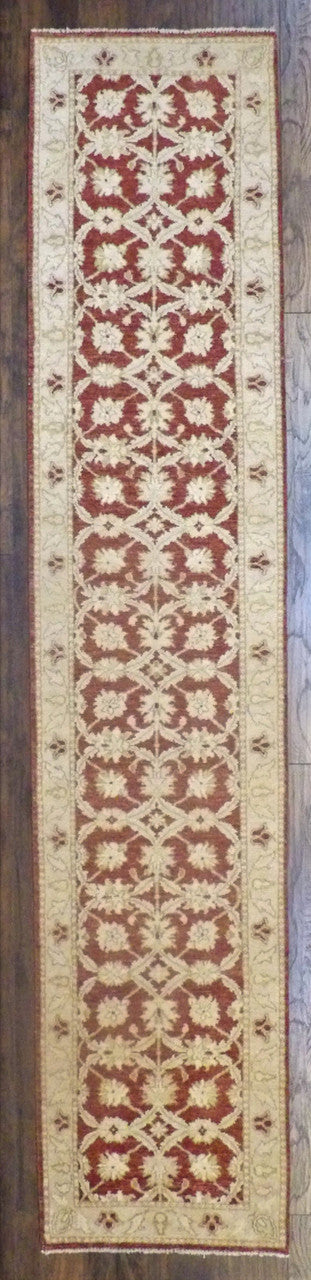 Turk Oushak Stone Wash 2'6"x12'0" Hand-knotted Rug -w677