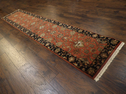 Jaipur Kashan Antique Wash 2'6" x 12'0" Hand-knotted Rug - w679