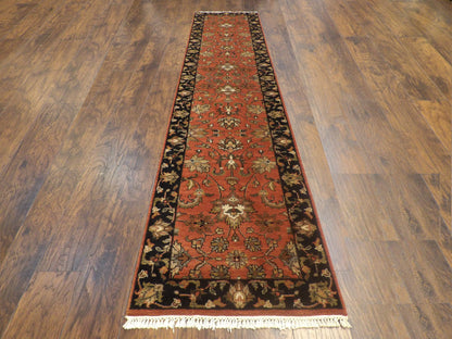 Jaipur Kashan Antique Wash 2'6" x 12'0" Hand-knotted Rug - w679