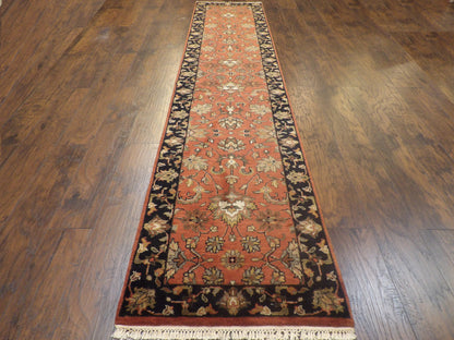Jaipur Kashan Antique Wash 2'6" x 12'0" Hand-knotted Rug - w679