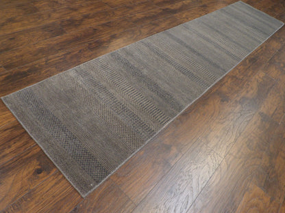 Modern Grass Design 2' 6" x 12 Hand-knotted Rug - w685
