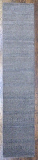 Modern Grass Design 2' 6" x 12 Hand-knotted Rug - w685