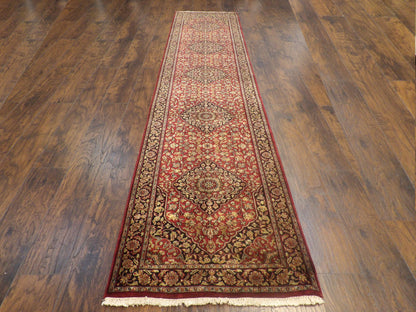 Fine Persian Tabriz 2'6"x12'0" Hand-knotted Rug -w686