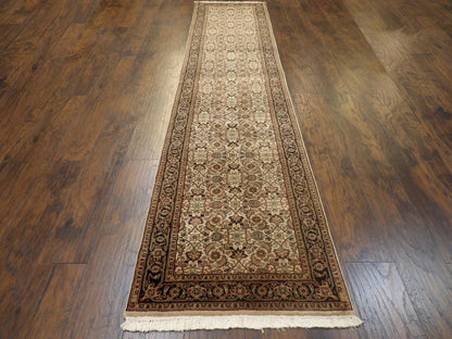 Persian Herati Mir Design 2'6"x12'0" Hand-knotted Rug -w687