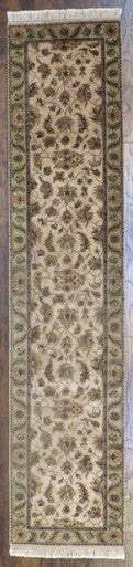 Fine Jaipur Kashan Tie Dye 2' 6"x12'0" Hand-knotted Rug -w689