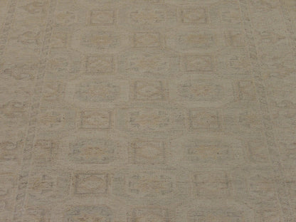 Oushak Chobie White Wash 2'6"x12'0" Hand-knotted Rug -w690