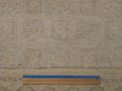 Oushak Chobie White Wash 2'6"x12'0" Hand-knotted Rug -w690