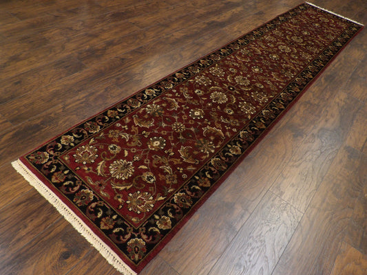 Jaipur Kashan Antique Wash 2'6" x 12'0" Hand-knotted Rug - w693