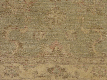 Oushak Chobie White Wash 2'6"x12'0" Hand-knotted Rug -w699