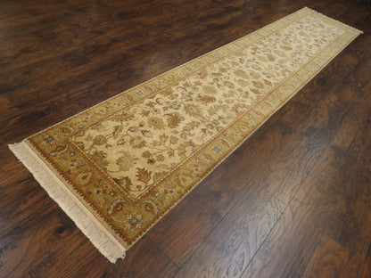 Fine Jaipur Kashan Tie Dye 2' 6"x 12'0" Hand-knotted Rug -w700