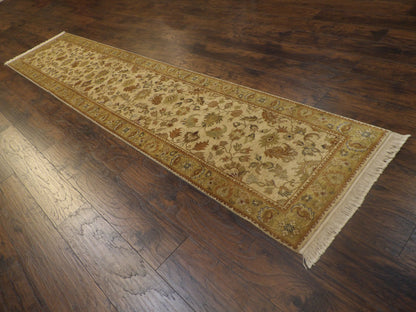 Fine Jaipur Kashan Tie Dye 2' 6"x 12'0" Hand-knotted Rug -w700