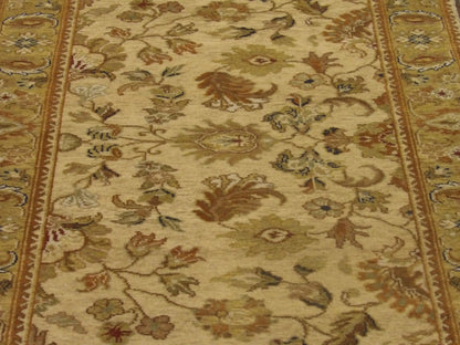 Fine Jaipur Kashan Tie Dye 2' 6"x 12'0" Hand-knotted Rug -w700