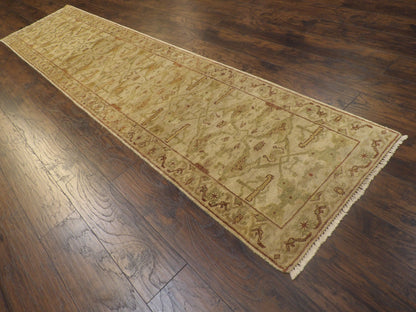 Turk Oushak Stone Wash 2'6"x12'0" Hand-knotted Rug -w710