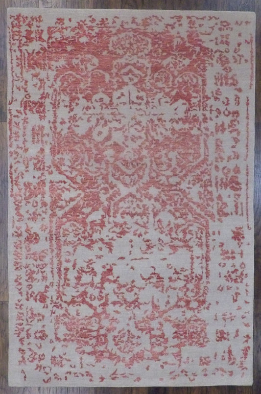 Modern Broken High Low 6'0"x9'0" Hand-knotted Rug -w724