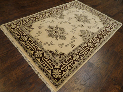 Tribal Fine Heriz Natural-dye 5'0"x8'0" Hand-knotted Rug -W741