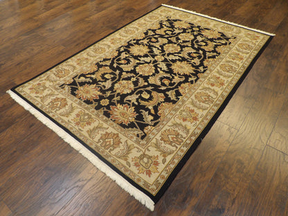 Persian Kashan Soumak Weave 5'0"x8'0" Hand-knotted Rug -W747