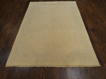 Oushak Silky White Wash 5'0"x8'0" Hand-knotted Rug -W753