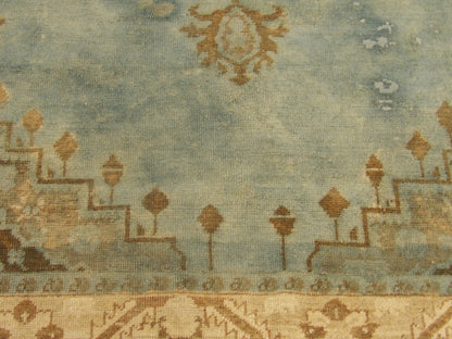 Over-dye Anatolian Vintage Oushak 5'0"x8'0" Hand-knotted Rug -W756