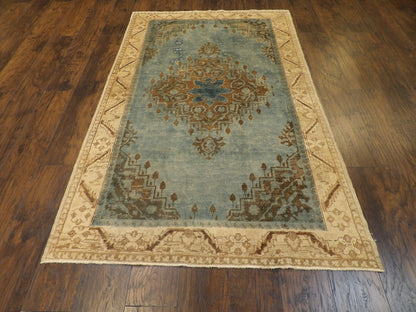 Over-dye Anatolian Vintage Oushak 5'0"x8'0" Hand-knotted Rug -W756