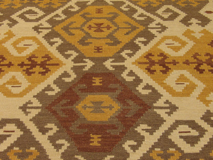 Tribal Kilim Southwestern 5'0"x8'0" Hand-knotted Rug -W758