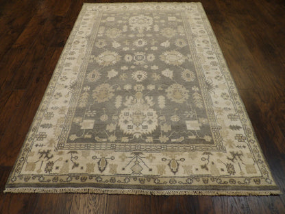 Turk Oushak Natural-dye 5'0"x8'0" Hand-knotted Rug -W789