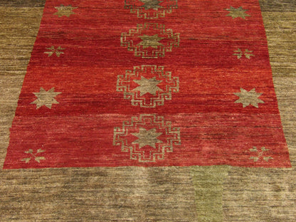 Antique Tribal Khotan 5'.0"x8'.0" Hand-knotted Rug -W797