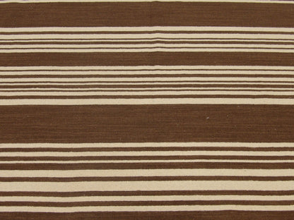 Coastal Flat-Weave Indoor/Outdoor Beach 5'0"x8'0" Hand-knotted Rug -W807