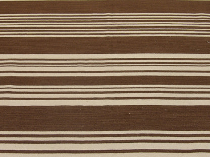Coastal Flat-Weave Indoor/Outdoor Beach 5'0"x8'0" Hand-knotted Rug -W807