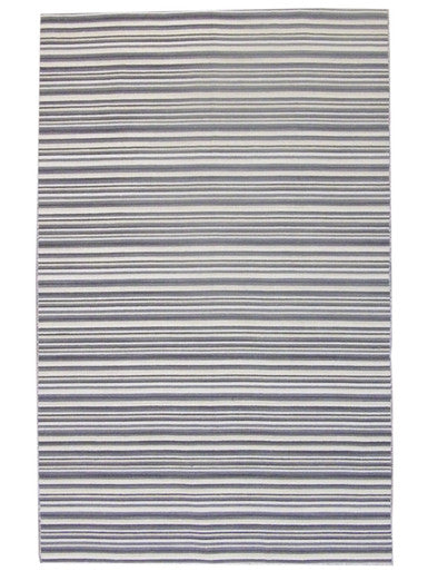 Coastal Flat-Weave Indoor/Outdoor Beach 5'0"x8'0" Hand-knotted Rug -W809