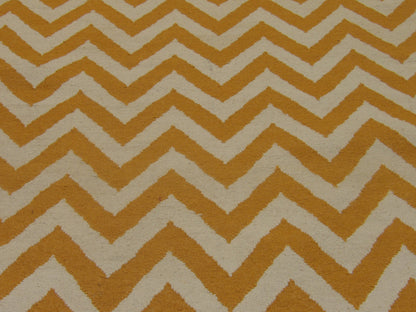 Coastal Flat-Weave Indoor/Outdoor Beach 5'0"x8'0" Hand-knotted Rug -W810
