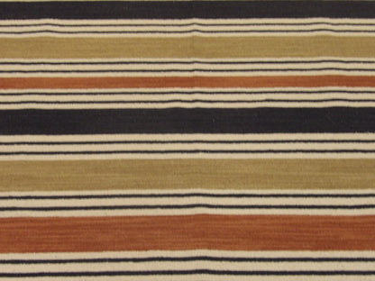 Coastal Flat-Weave Indoor/Outdoor Beach 5'0"x8'0" Hand-knotted Rug -W811