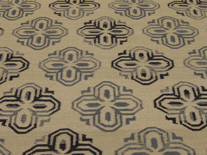 Coastal Flat-Weave Indoor/Outdoor Beach 5'0"x8'0" Hand-knotted Rug -W812