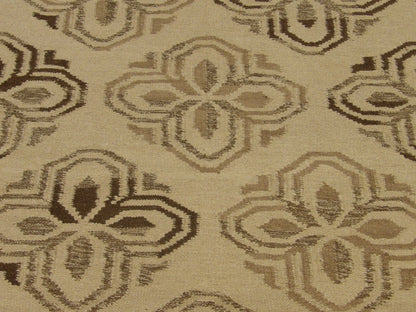 Coastal Flat-Weave Indoor/Outdoor Beach 5'0"x8'0" Hand-knotted Rug -W813