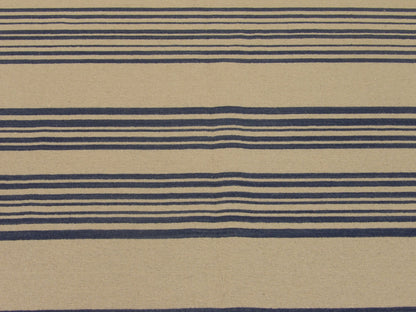 Coastal Flat-Weave Indoor/Outdoor Beach 5'0"x8'0" Hand-knotted Rug -W819
